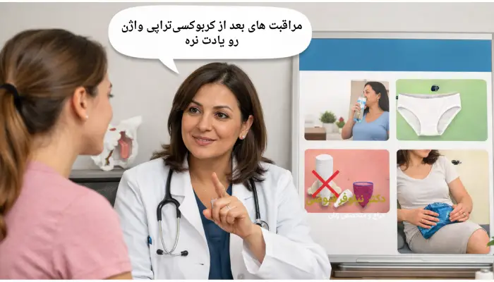 مراقبت های بعد از کربوکسیتراپی واژن